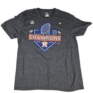 HOUSTON ASTROS 2022 WORLD SERIES CHAMPIONS FANATICS LOCKER ROOM T-SHIRT SZ LARGE
